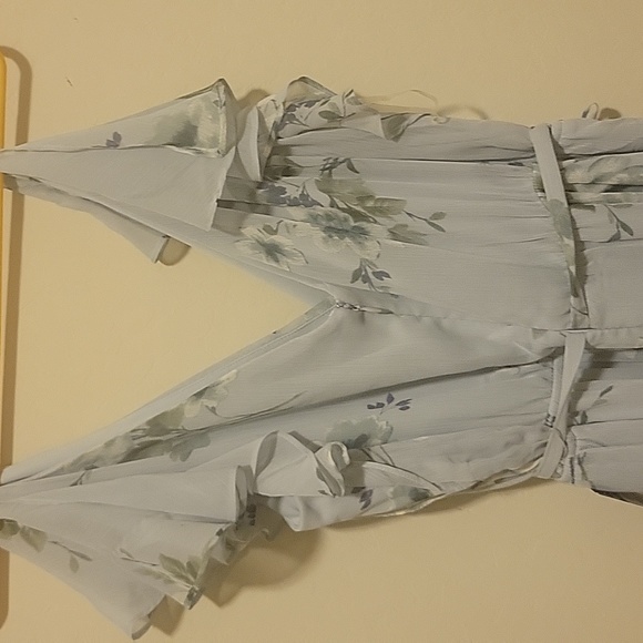 Women's Chaps Flutter Sleeve Georgette Evening GownChaps - Picture 5 of 6